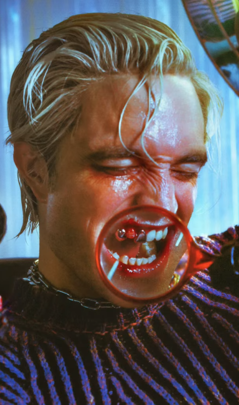 Robert Pattinson in grillz, as seen on Alligator Jesus' colourful Instagram. 