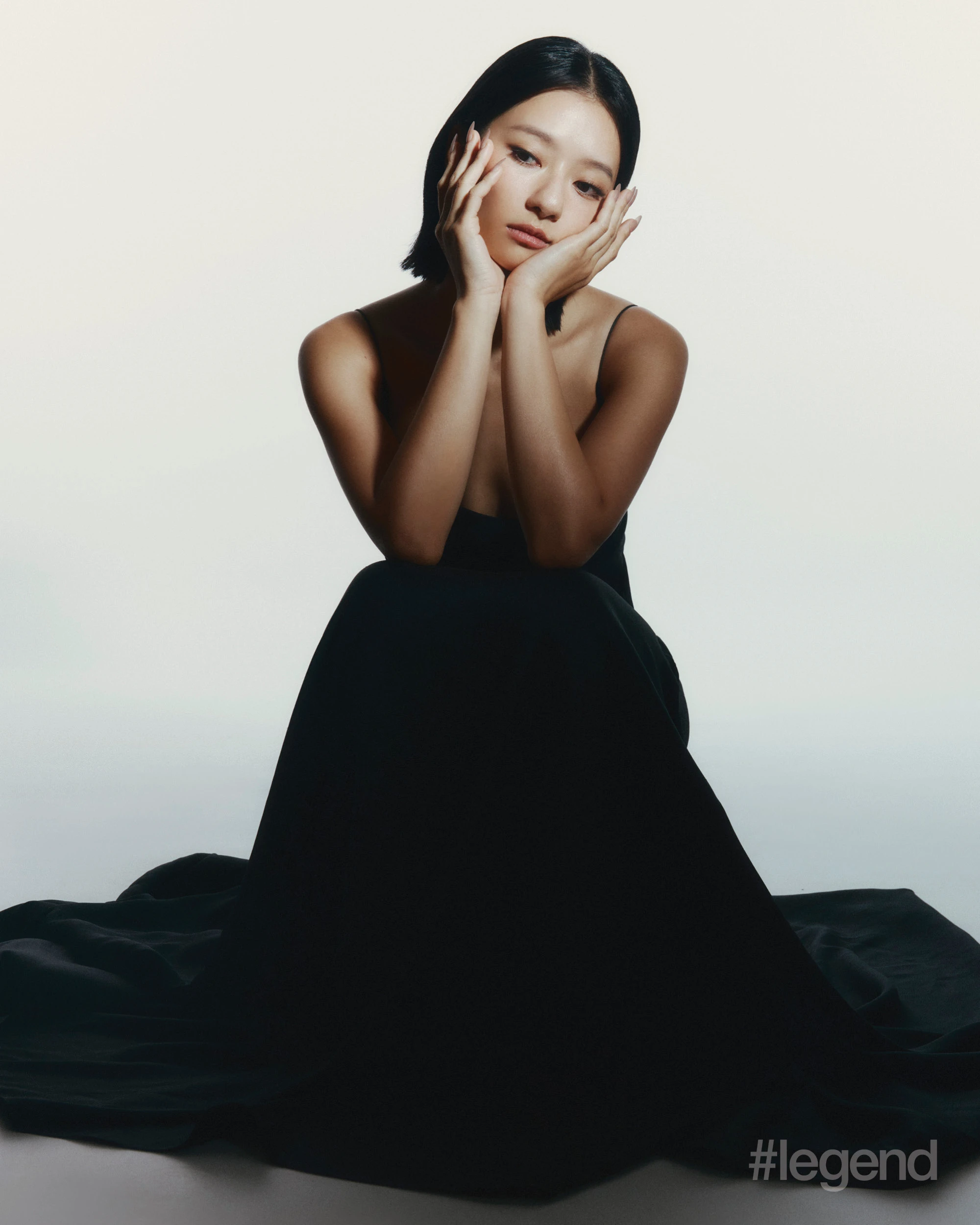 Black couture suiting dress _ Ralph Lauren