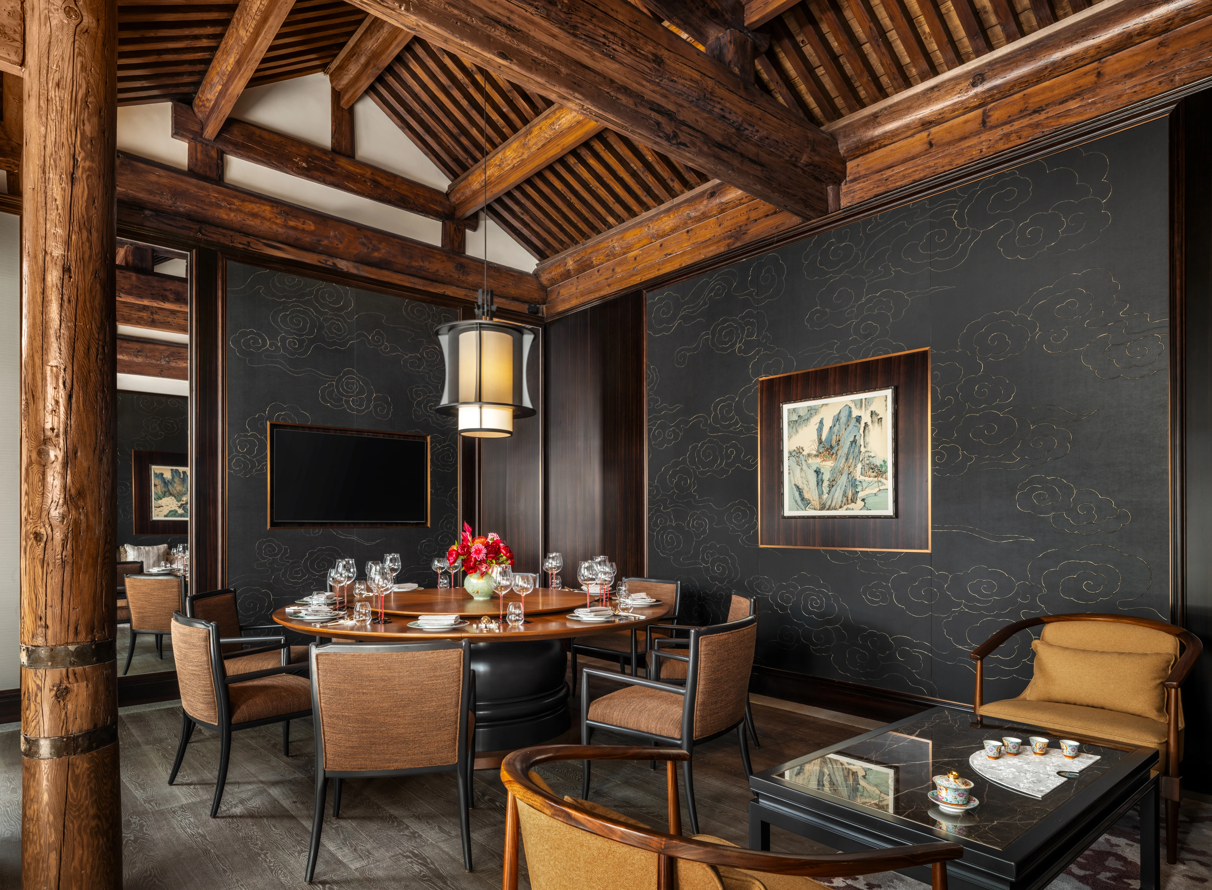 The private dining room at Yan Garden by Chef Fei.