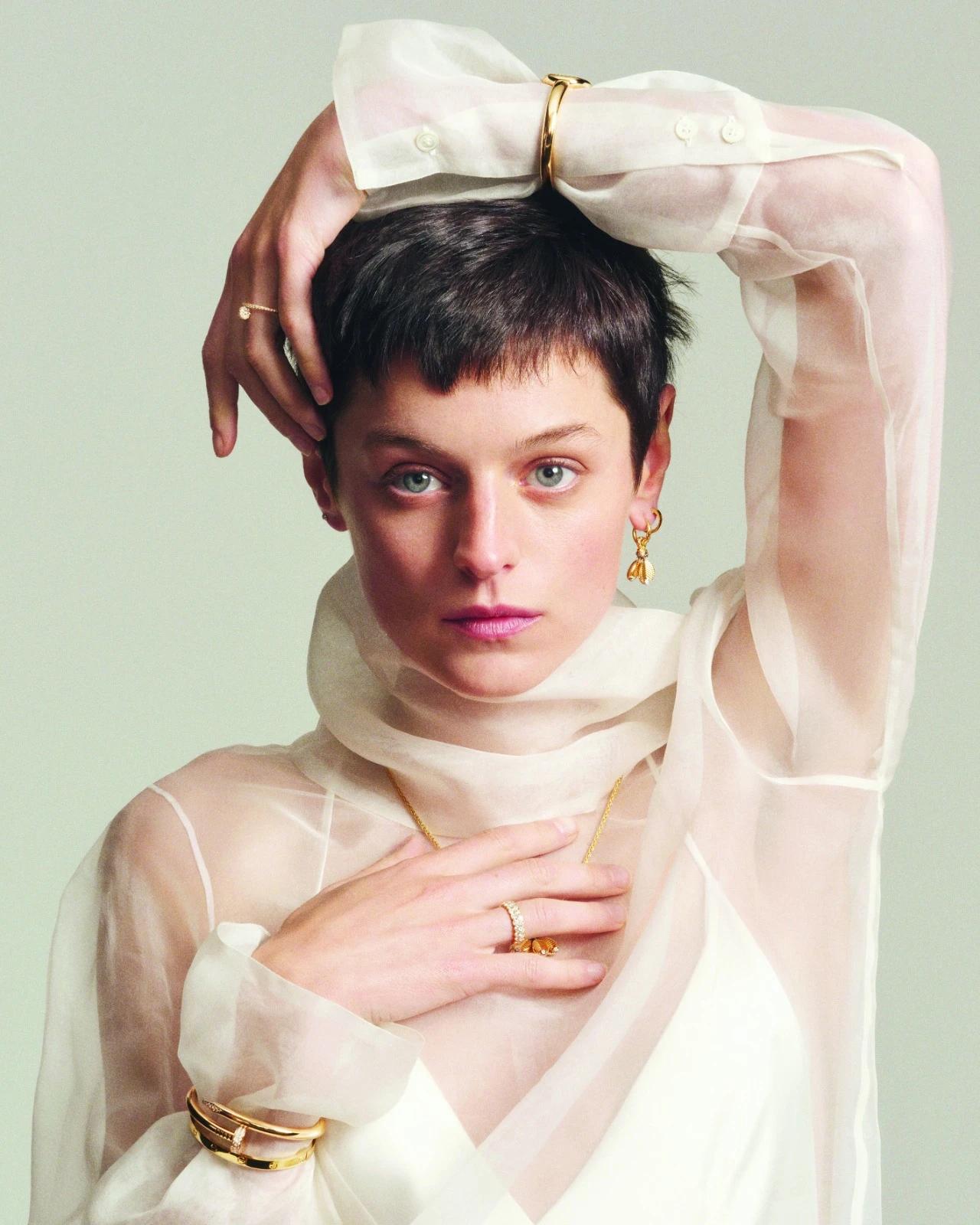 Emma Corrin stuns in Cartier's Juste un Clou designs