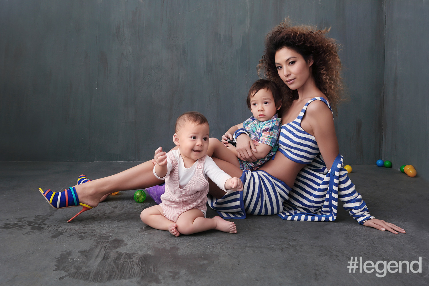 Alison Chan-El Azar, Khalil and baby Kaia