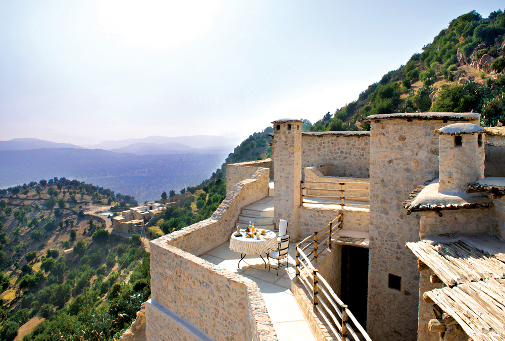 La Maison des Arganiers sits on a hillside